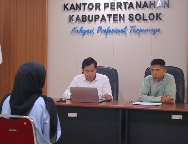 Kantor Pertanahan Kabupaten Solok Seleksi Peserta MagangHub untuk Tenaga Teknis Survei dan Pemetaan